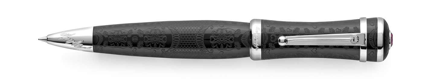 Montegrappa Sophia Loren Sophia Loren Ballpoint, Black & Silver 